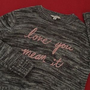 Gray "Adam Levine" sweater...